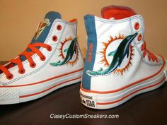 Miami Dolphins Shoes, Shoes For Me, Ct Logo, Low Top Vans, Clear Weather, Textile Paint