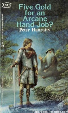 a book cover for five gold for an arce hand job? by peter hanratty