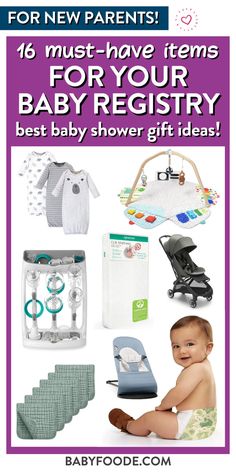 the baby shower gift guide for new parents is featured in this post - it - up