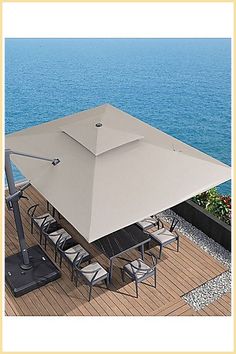 Patio Umbrellas - Amazing - Stop Searching! Get all your needs fulfilled from one of the leading online stores. Front Yards Curb Appeal, Roof Garden Design, Pool Umbrellas, Rays Of The Sun, Umbrella Designs