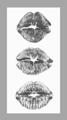 three lips with different shapes and sizes