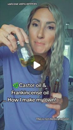 Lauren Gallegos on Instagram: "🌿Castor oil and Frankincense oil have been used for centuries. Just research the benefits!   I use this mixture for so many things.   Sometimes I add a little bit of Jojoba oil to the mixture!  🌿 I add castor oil almost to the top And then add 10 drops of frankincense oil.  🌿👉 For more information on mixing castor oil with other oils and how to use castor oil packs check out my oil guide recipe.  👉Find it in the link in my bio under my photo or comment "GUIDEBOOK"  #castoroil  #frankincenseoil  #jojobaoil #skinoil #skinhealth" Castrol Oil Benefits Face, Frankincense And Castor Oil, Castor Oil And Frankincense For Face, Castor Oil Jojoba Oil Frankincense, Frankensence And Castor Oil Recipe, Castor Oil Face Serum Recipe, Castor Oil And Frankincense Recipe, Benefits Of Castor Oil For Skin