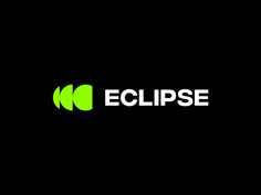 the eclipse logo is shown on a black background with green letters and an oval shape