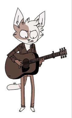 an image of a cat playing the guitar