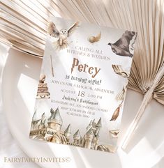 a harry potter birthday party with hogwart's castle and ravenclaws