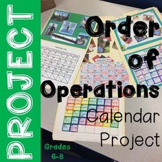 the order of operations calendar project