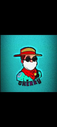 an image of a man wearing sunglasses and a hat with the words oherou on it