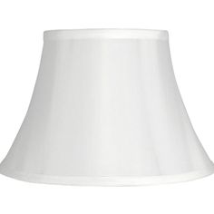 a white lamp shade on a white background