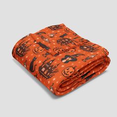 Elevate your Halloween decor with this cozy Arctic fleece blanket featuring all-over prints of a haunted house, witches, lanterns, black cats, and classic spooky motifs. Perfect for adding a touch of orange gothic charm to your space this fall. Stay warm and stylish with this unique spooky home decor piece. Get into the Halloween spirit with our exclusive Arctic fleece blanket, designed to bring a spooky charm to your home. This cozy fall blanket showcases an all-over print of haunted houses, wi Spooky Home, Spooky Home Decor, Fall Blanket, Halloween Blanket, Haunted Houses, Decor Essentials, Halloween Spirit, Black Cats, Cozy Fall