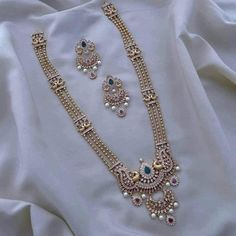 Rani Har, Ruby Necklace Designs, Pearl Bead Necklace, Indian Wedding Jewelry Sets, Long Haram, Neck Pieces Jewelry, New Gold Jewellery Designs, Fancy Jewelry Necklace, Indian Bridal Jewelry Sets