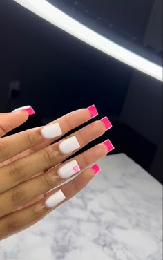 Dope Nail Designs Mid Length, Simple Baddie Nails, Nail Ideas Black Women, Short Nails Nail Art, Nail Salon Nails, Basic Baddie Nails, Bts Nails, Nails Girly, Bad Kid