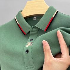 Lapel Embroidery, 35 Years Old, Autumn Green, Belly Shirts, Shopping Products, Embroidered Polo Shirts, Top Base