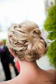 wedding hair possibility Prom Hairstyles For Long Hair, Braided Hairstyles Updo, Wedding Updo, Braided Updo, Popular Hairstyles, Hair Dos, Perfect Hair, Bridesmaid Hair