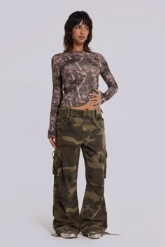 Trooper Camo Cargo Pant Hunting Pants With Dunks, Camo Highwaist Pants, Camo Cargo Pants And Dunks, Jaded London Thermal Pants, Cargo Pants With Lace, Core Clothes, Swim Capris, Grey Pinstripe Suit, Monster Hoodie