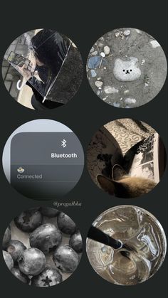 an assortment of different images with the words bluetooth on them and below it are pictures of various objects that appear to have been altered