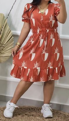 Outfits Gorditas, Fancy Short Dresses, Simple Frock Design, Simple Frocks, Casual Formal Dresses, Casual Dresses Plus Size, Dressy Casual Outfits, Cute Dress Outfits