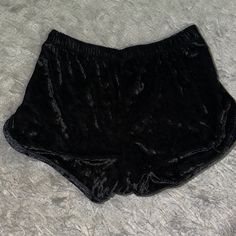 Never Worn Black Velvet Shorts, Velvet Shorts, Pink Ombre, Pink Shirt, Victoria's Secret Pink, Black Velvet, Victoria Secret, Secret Pink, Women's Shorts