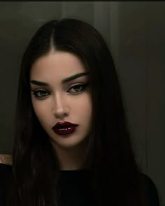 makeup, look, glam, dark makeup, witch, it girl, eye makeup, femme fatale, dark feminine, luxury, boss, fashion, pretty, aesthetic, lookbook #makeup #glam #itgirl #lookbook #look Isabelle Rose, Feminine Makeup, Vampy Makeup, Dark Makeup Looks, Vampire Makeup, Witch Makeup, Makeup Guide, Grunge Makeup