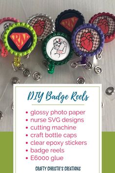 Vinyl Badge Reel Diy, Badge Reel Svg Free, Badge Reel Toppers Diy, Custom Badge Reel Diy, Badge Buddies Diy, How To Make Acrylic Badge Reels, Diy Beaded Badge Reel, How To Make Badge Reels With Cricut, Acrylic Badge Reels Diy