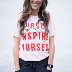 Nurses Inspire Nurses Galentine's Day Tees | Nurse Tee | Nurse Shirt | Nurse Valentine’s Day Tee | Gift for Nurses | Nurse Pink Tee | Nurse Shop | Nurse Items Must-haves | Nurse Community | Nurse Products | Online Shop | Nurses Inspire Nurses # nursetee #nurseshirts | Nursing Community | Nursing Guide | Nurses Inspire Nurses Red Tee, Small Pictures, Gal Pal