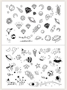 the back and front pages of a coloring book, with different designs on each page