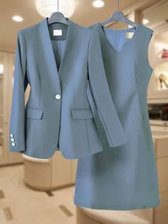 Womens Dress Suits Office Wear, Dress Suits For Women Classy Office Wear, Dress Suits For Women Classy, Classy Suits For Women, Skirt Suits For Women Classy, Woman Suit Fashion Classy, Fashionable Work Outfit, Business Casual Outfits For Work