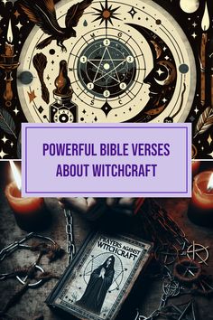 a book with the title powerful bible verses about witchcraft