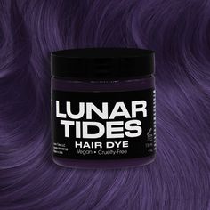 Smokey Purple Hair Dye | Lunar Tides - LUNAR TIDES HAIR DYES Silver Hair Dye, Blue Grey Hair, Lunar Tide, Navy Hair, Box Dye, Grey Hair Dye, Dyed Hair Purple, Semi Permanent Hair Dye, Covering Gray Hair