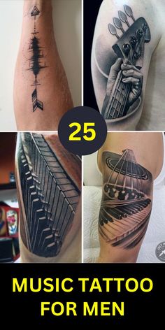 the top 25 music tattoo designs for men