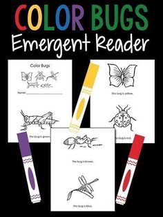 the color bugs emerger reader is an easy way to help children learn how to write and