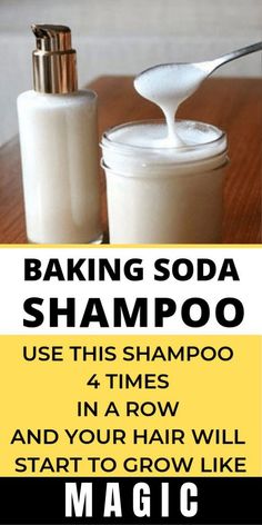 DIY Baking Soda Shampoo For Natural Hair Growth Diy Baking Soda, Diy Hair Growth, Baking Soda Shampoo Recipe, Diy Dry Shampoo, Natural Hair Shampoo, Diy Shampoo, Ear Health, Growth Hair