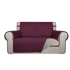 PRICES MAY VARY. SUPER DURABLE 3-LAYERS QUILTED FABRIC: Quilted from tear-resistant Microfiber fabric (polyester composition), this durable loveseat sofa furniture cover is composed of 3 layers with thick poly foam filling for extra comfort & softness. Our couch slipcovers are designed and ready-made to fit a variety of loveseat sizes with seat width up to 46.5" MAKE OVER YOUR OLD SOFA OR PROTECT YOUR NEW ONE: PureFit Water Resistant sofa furniture protectors not only protects your loveseat furn Oversized Loveseat, Washable Couch, Dog Bedroom, Sitting Cushion, Quilted Sofa, Sofa Protector, Old Sofa, Couch And Loveseat, Durable Furniture