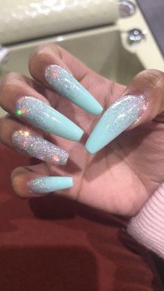 if viewing, why not follow me? ✰♥✰♥ || @ogbabyboo #acrylicnailart French Nails Glitter, Ombre Nail, Lovely Nails, Nail Glitter, Nails Coffin, Nail Gel, My Nails