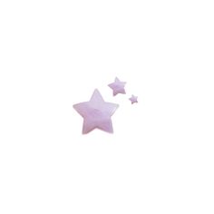 three pink stars against a white background