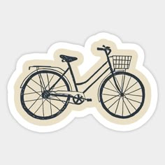 a sticker with a bicycle on it