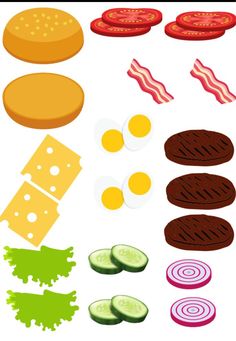 an image of food that is cut out and ready to be used in the game