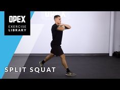 a man in black shirt and shorts doing squat exercises