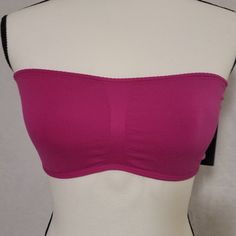 New With Tags, Never Been Worn Bright Fuchsia Seamless Bandeau By Guess. Size Medium. Pink Stretch Seamless Tube Top, Pink Seamless Tube Top, Purple Stretch Strapless Tube Top, Pink Seamless Strapless Tube Top, Strapless Seamless Pink Crop Top, Pink Seamless Bandeau Tops, Pink Stretch Bandeau Crop Top, Pink Stretch Camisole Bra, Pink Strapless Top With Built-in Bra