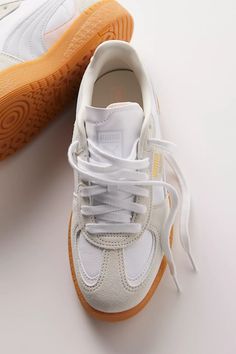 Puma Palermo Moda Sneakers | Free People Puma Palermo Outfit, Puma Sneakers Womens, New Puma Sneakers, Puma Shoes Women, Fall Thrift, Puma Palermo, Fall Sneakers, Timeless Shoes, Chic Sneakers