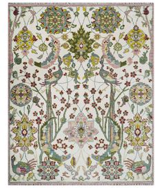 Hello 😊 and welcome to my shop! We are proud manufacturers and importers of high-quality custom rugs, designer rugs, and bespoke rugs, all handmade to order in any size, shape, and color you desire. Introducing our exquisite Hand Knotted Wool Rug featuring a stunning ivory and pink bird design. This Persian-style boho area rug adds a touch of elegance and charm to any room in your home. Key Features: Hand Knotted Craftsmanship: Each rug is meticulously hand-knotted by skilled artisans, ensuring a unique, high quality piece that is durable and long-lasting. Premium Wool Material: Crafted from 100% natural wool, this rug offers softness, warmth, and durability for any space. Ivory Pink Bird Design: The intricate bird and floral pattern, set against a soft ivory background with pastel pink, Modern And Traditional Decor, Designer Rugs, Rug Ivory, Persian Style, Boho Area Rug, Pink Bird, Perfect Rug, Bird Design, Style Boho