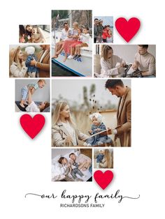 Photo Collage Template in 18"x24", 12"x16" & 9"x12" 12 Picture Frame Layout, Photo Poster Board Ideas, 8 Photo Collage Template, Photo Poster Board, Family Album Design, Photo Albums Diy, Gothic Items, Family Portrait Ideas, Etsy Clipart