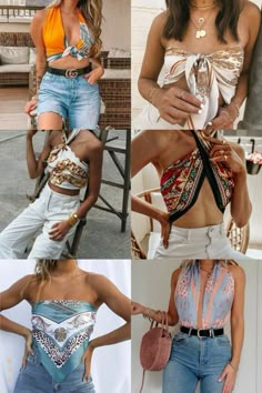 Scarf top- DIY Festival Outfit Ideas 2023, Chic Vacation Outfits, Outfits With Scarf, Scarf Top Outfit, Outfit Ideas 2023, Festival Outfit Ideas, Top Summer Outfits, How To Wear A Scarf, Scarf Outfit