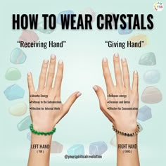 Which Wrist To Wear Crystal Bracelets, Crystal Bracelet Placement, Wearing Crystals, Crystals For Protection, Best Healing Crystals, Healing Symbols, Chakra Health