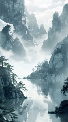 Sumi E, Japan Art, Scenery Wallpaper