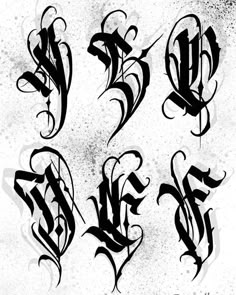 some type of calligraphy that is very artistic