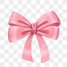 a pink bow on a white background, with no image or text in the bottom corner