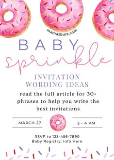 baby sprinkle invitation Baby Girl Sprinkle Shower Ideas, 2nd Baby Shower Ideas, Second Baby Shower Ideas, Baby Sprinkle Invitations Wording, Sprinkle Baby Shower Ideas, Baby Sprinkle Theme, Baby Sprinkle Ideas, Sprinkle Baby Shower Girl, Baby Sprinkle Decorations