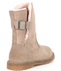 Birkenstock Women's Uppsala Suede Shearling Lined Boots | Dillard's Shearling Birkenstock, Plus Size Outfits Ideas, Birkenstock Outfit, Birkenstock Women, Shoe Obsession, Heritage Brands, Dillard's, Workout Gear, Boot Sandals