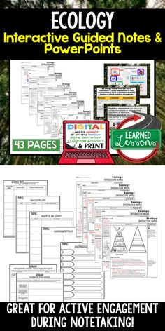 earth's layers interactive guided notes and powerpoints for active entanglement