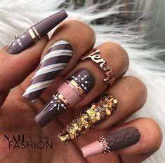 3d Nail Designs Acrylics, December Nails Christmas, Nail Art Noel, 3d Nail Designs, December Nails, Nails Christmas, 2023 Trends, Winter Nail, Glam Nails